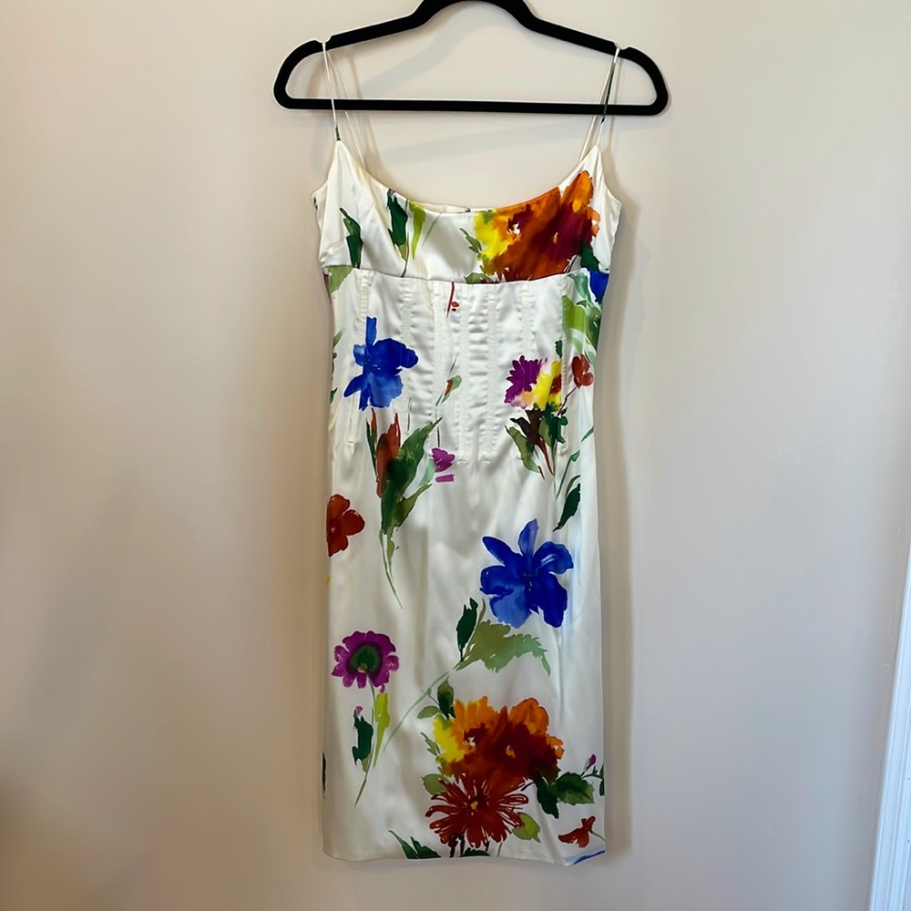 Dolce & Gabbana Silk Floral Cocktail Dress